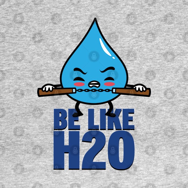 Funny Cute Kawaii Martial Arts Be like Water Retro Quote Meme by BoggsNicolas